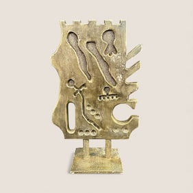 1977 Aluminum Sculpture by H.C. Berkholtz. " Hidden Secrets "