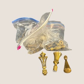 Large Assortment Of Vintage Lamp Finials