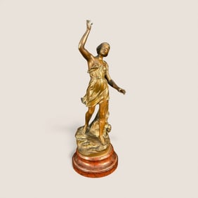 Vintage Bronze Statue " Ondine "
