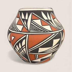 20th C Acoma Pottery Pot Signed DSA