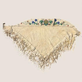 20th C Indian Beaded Dress Yoke