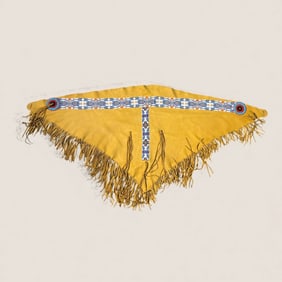 20th C Indian Beaded Dress Yoke