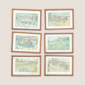 Set Of Six " The Fallowfield Hunt " Series
