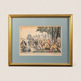 N. Currier Print Wm. Penn's. Treaty With. The Indians