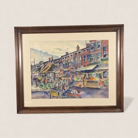"Marketplace" Watercolor (Delores Hickman, Baltimore, MD)