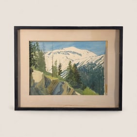 Wisconsin Signed Water Scene Watercolor (John Glaeser)