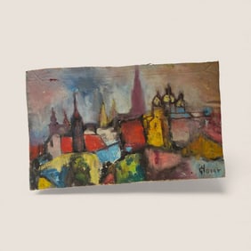 Emil Glocar (1906 - 1985, Czechoslovakia/Ohio/Wisconsin) Oil on Canvas