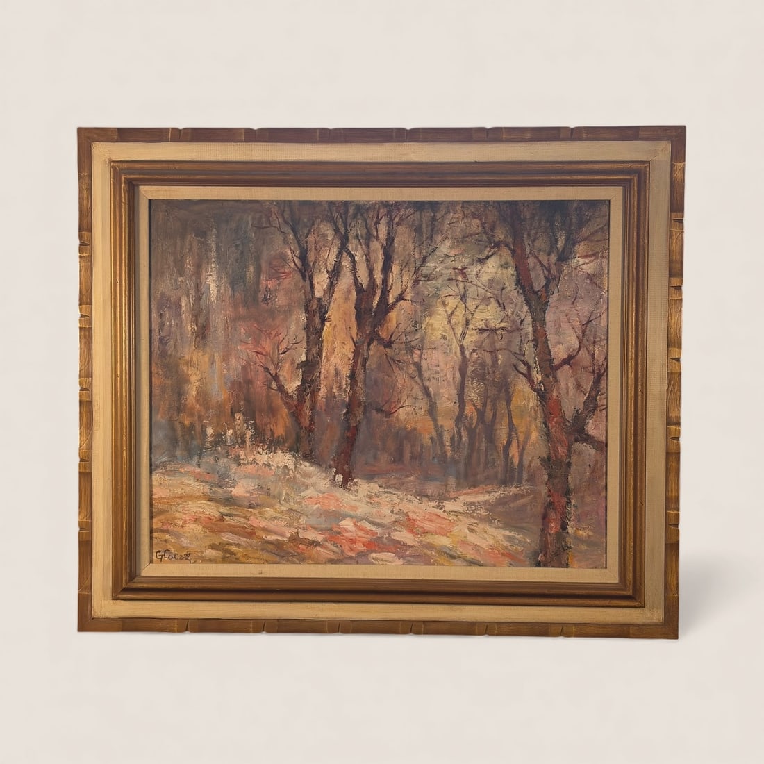 Emil Glocar (1906 - 1985, Czechoslovakia/Ohio/Wisconsin) Monumental Forest Scene (1 of 3)