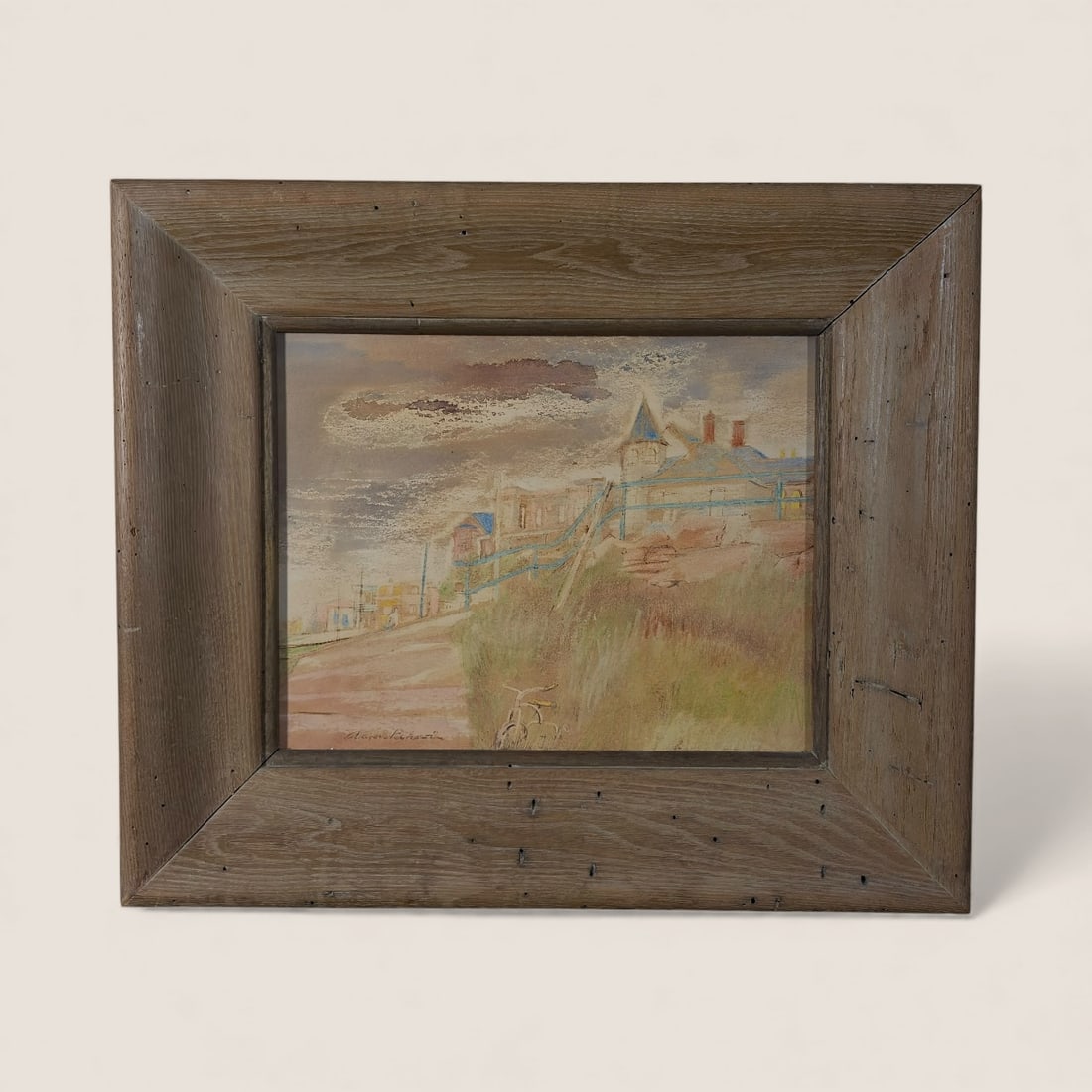 Aaron Bohrod (1907 - 1992, Wisconsin) Street in Duluth (1 of 3)