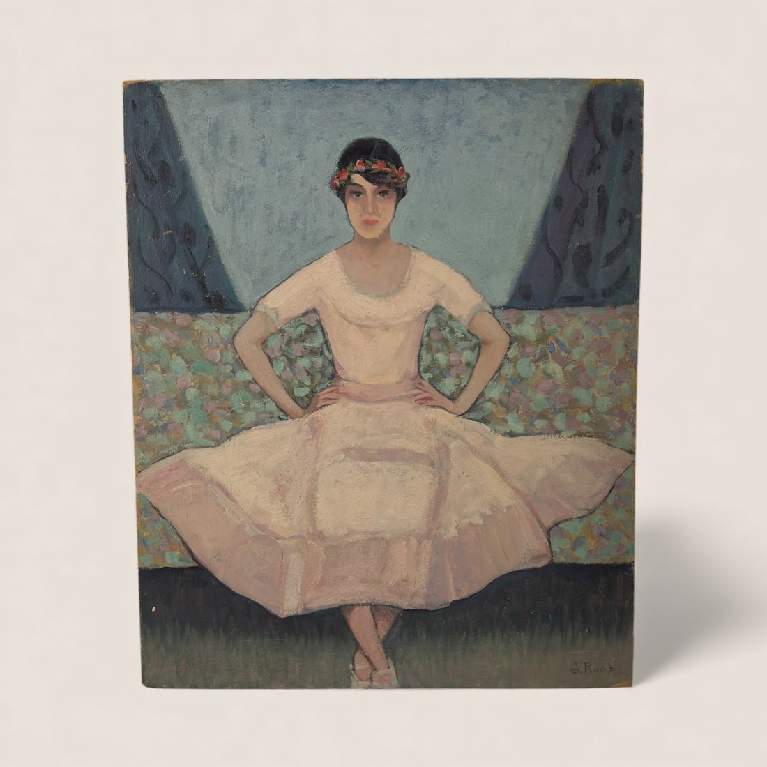 George Raab (1866 - 1943, Wisconsin) Portrait of Dancer (1 of 2)