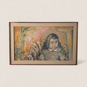 Ida Ozonoff (1904 - 2007, Wisconsin) Oil on Board Titled "Rejected"