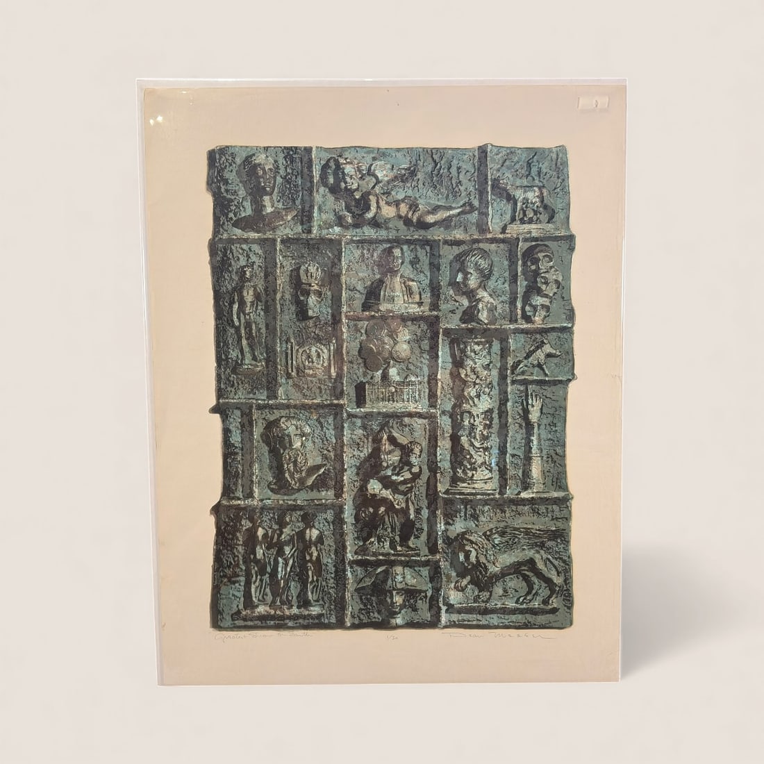 Dean Meeker (1920 - 2002, Wisconsin) Serigraph "Greatest Show on Earth" (1 of 2)