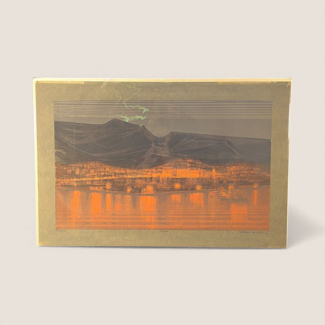 Dean Meeker (1920 - 2002, Wisconsin) Serigraph "Riviera" (1 of 2)