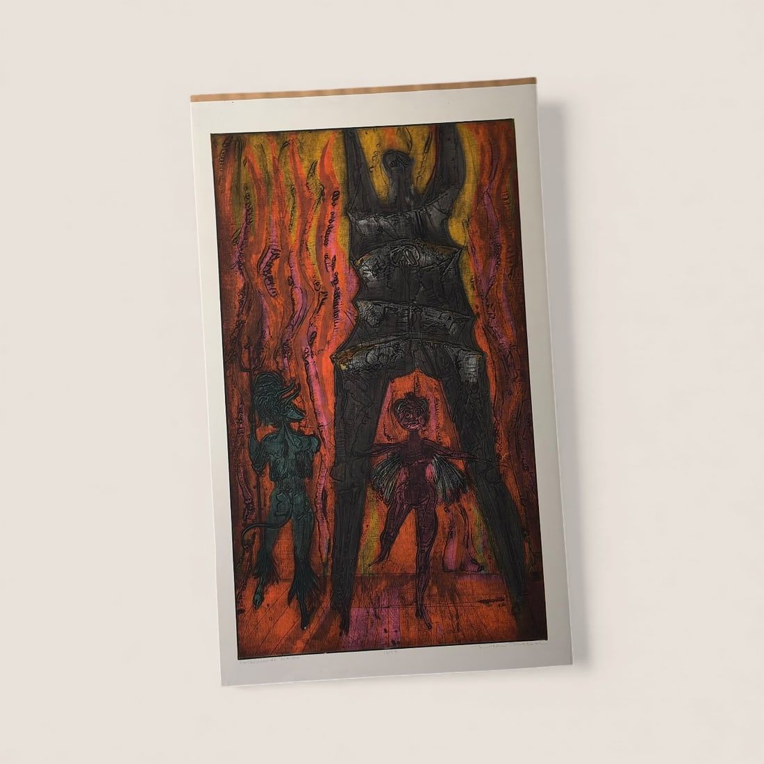 Dean Meeker (1920 - 2002, Wisconsin) Serigraph "Florborico de Mexico" (1 of 3)