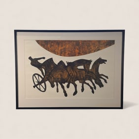 Dean Meeker (1920 - 2002, Wisconsin) Silkscreen "Phaelton & The Horses of The Sun"