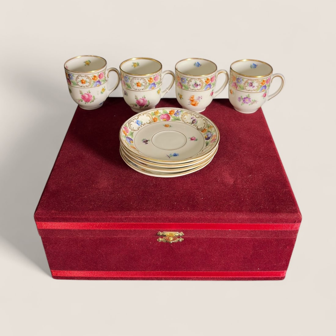 Dresden Demitasse Cups & Saucers (1 of 1)