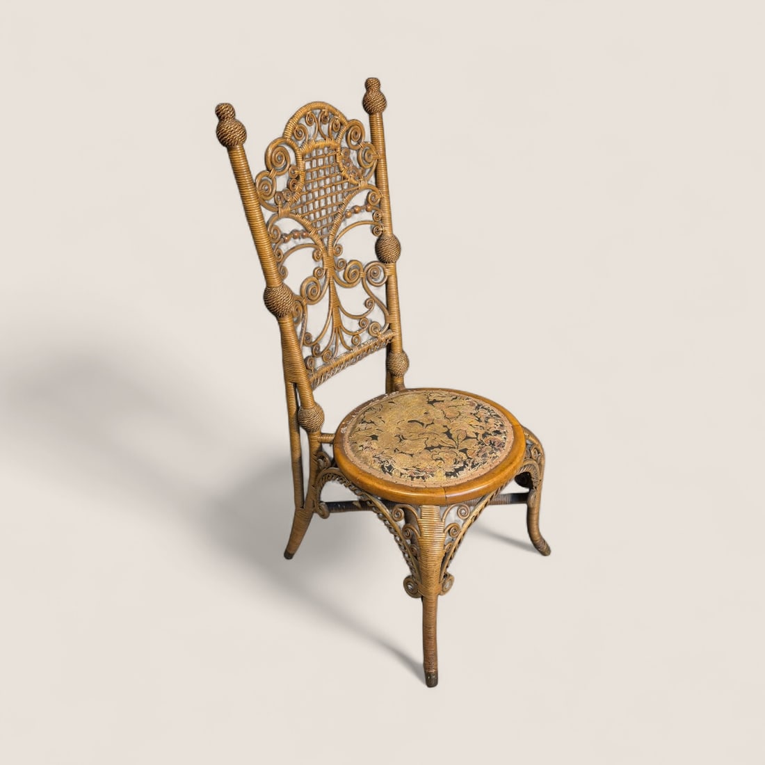 Very Choice American Victorian Wicker Chair (1 of 2)