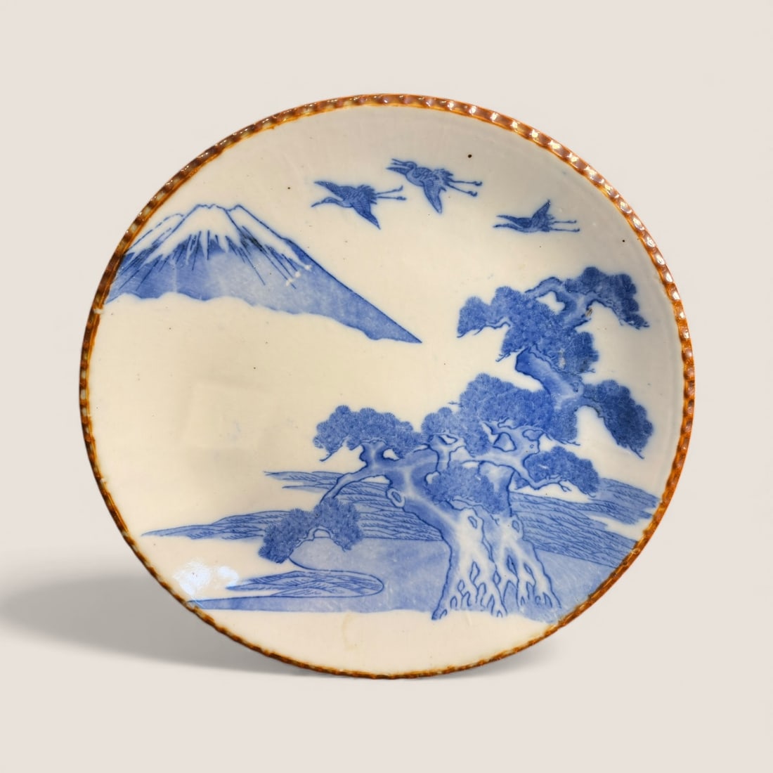 Imari Style 12 Inch Blue & White Japanese Plate: 12 inch Imari style Japanese plate. Excellent Ziebarth's is pleased to offer in-house shipping on all items purchased in our auctions. You can arrange for in-house shipping through Ziebarth's after th