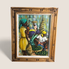 Oil Painting On Canvas " Jacques Prosper La Fontant "