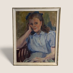 Oil Painting On Canvas Board By " Alice B. Doughton " N.J.