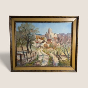 Oil On Canvas Painting By Viennese Artist " A.G. Cragoni "