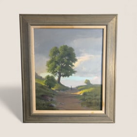 " Norma W. Dodson " Signed Oil On Canvas Painting.