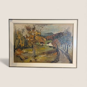 1967 Signed Oil On Canvas