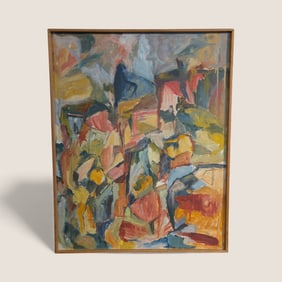 Unsigned Impressionist Oil Painting On Canvas