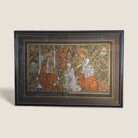 Large Piece Of Art " Sister Marguerite de Scrnay , Nivelles Belgium