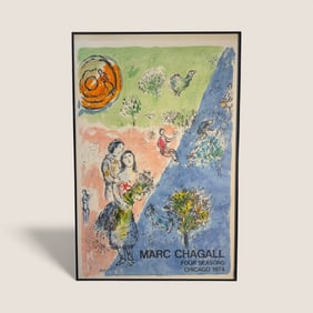 Marc Chagal Four Seasons Chicago Poster