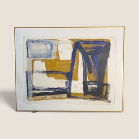 Original Color Monotype . 1991 Ed. By " Manel LLedos "