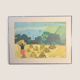 1950's Signed And Numbered Silkscreen