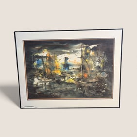 Original Watercolor By Wisconsin Artist  " Enid Peterson " 1967