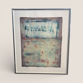 Monotype By " Paula Schuette Kraemer " A Drypoint On Rice Paper