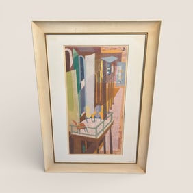 Signed Art By " Eileen Worthley " Titled " Virginia City "