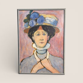 Gabriele Minter Self Portrait On Paper