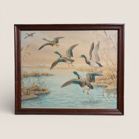 Signed Picture " Depart" by " Paul Wood "