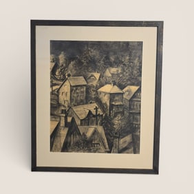 Original Charcoal " Cityscape "
