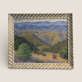 1941 Oil On Canvas By California Artist " Ramond Temple "