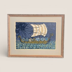 Signed Piece Of Art By " Barbara F Hughes "