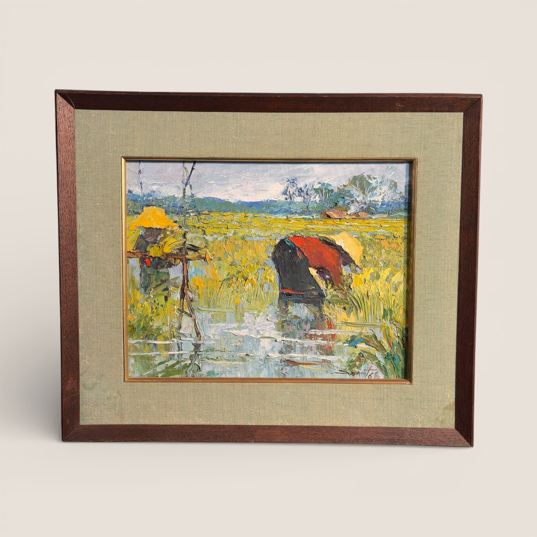 1968 Oil On Canvas Signed " Sujarit " (1 of 1)