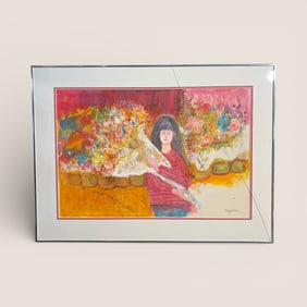 Mixed Media Picture Signed by Marylou Angevine