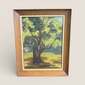 Oil Painting On Board Signed " Roxanne "