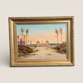 Painting On Panel - Unsigned Arabian Scene