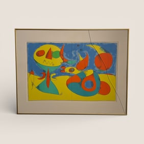 Joan Miro Original Lithograph. Zephyr Bird
