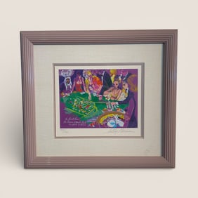 A Hand Signed " Salle Privee ' Color Serigraph