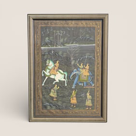 An Unsigned Oriental Piece Of Art