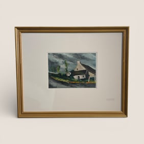 Hand Colored Litho By " M. Vlaminck ". 1950