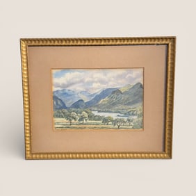 Signed Watercolor. England-Scotland ?