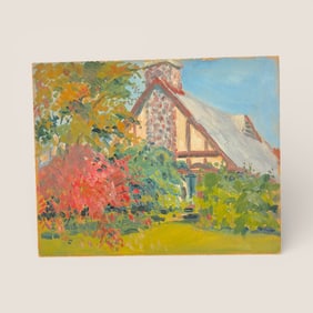 Oil Painting On Canvas Board By " Paul Hammersmith " Milwaukee Wisconsin